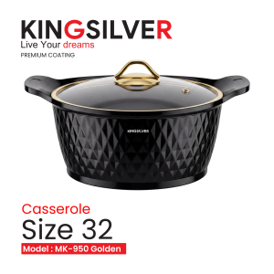 سرویس قابلمه 19 پارچه شومیز مدل MK-950 Silver
